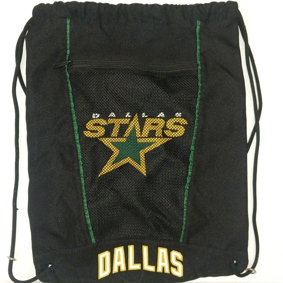 Dallas Stars NHL Hockey Drawstring Carrying Bag Nylon Polyester - Picture 1 of 6